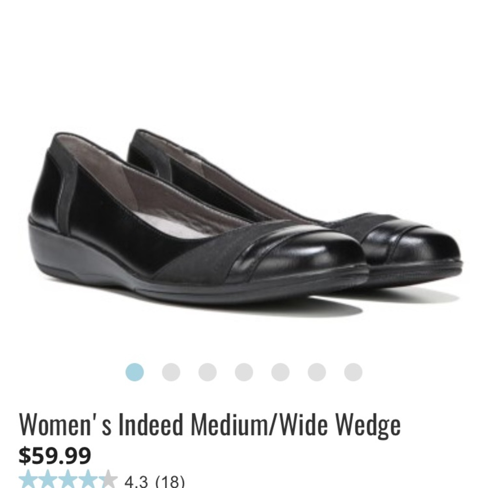Life Stride Velocity w/ Memory Foam Black Wedge